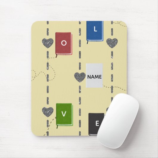 Bookish Love Mousepad マウスパッド (マウス)
