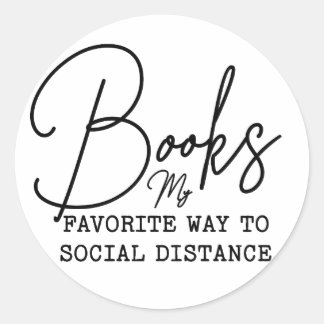 Bookish My Way お気に入りの To Social Distance ラウンドシール