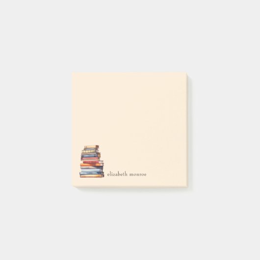 Bookish Personalized Custom Name ポストイット (正面)