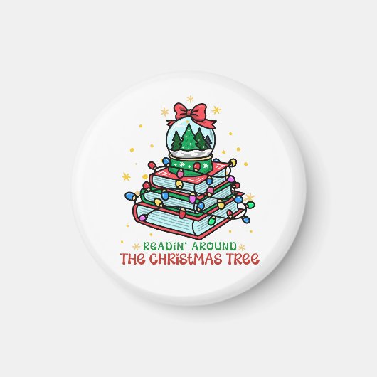 Bookish Reading Around the Christmas Tree マグネット (正面)