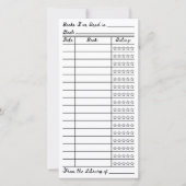 Bookish Reading List Tracker Flat Card (正面)