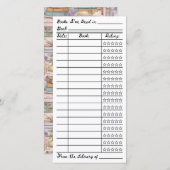 Bookish Reading List Tracker Flat Card (正面/裏面)