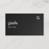 Bookkeeper Accountant CPA Faux Leather QR Code  名刺 (正面)