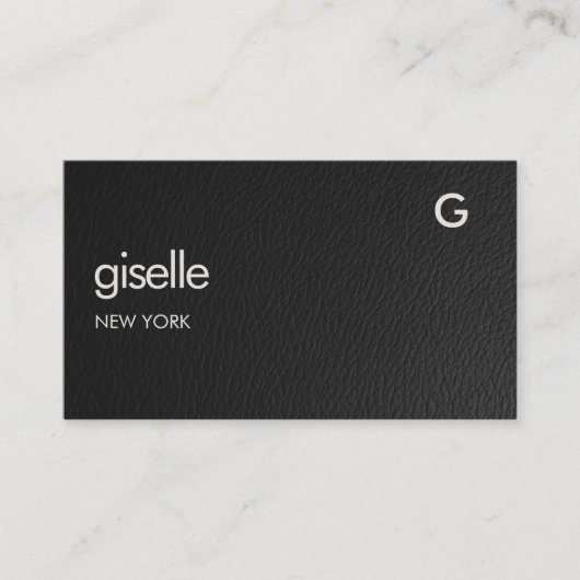 Bookkeeper Accountant CPA Faux Leather QR Code  名刺 (正面)