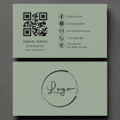 Bookkeeper Sage Green Logo QR Code  名刺