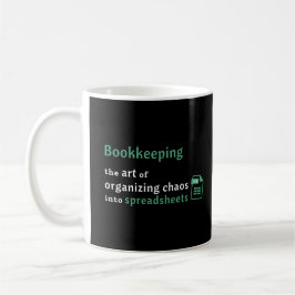 Bookkeeping Art Organizing Spreadsheet Mug コーヒーマグカップ