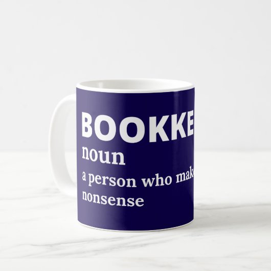 Bookkeeping Expert Funny Definition Mug コーヒーマグカップ (正面左)