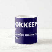 Bookkeeping Expert Funny Definition Mug コーヒーマグカップ (中央)