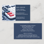 Bookkeeping Services Business Card Template 名刺 (正面/裏面)