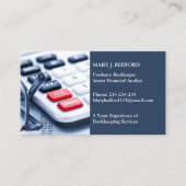 Bookkeeping Services Business Card Template 名刺 (正面)