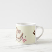 Booklover/book withe heart map エスプレッソカップ (右)