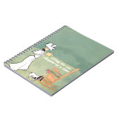 Booklover Woman And Dog Reading ノートブック (左側)