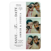 Bookmark Photo Booth Save the Date Magnet マグネット (縦)