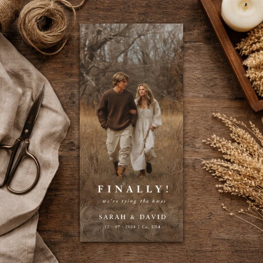 Bookmark Photo Finally Save the Date Weddings