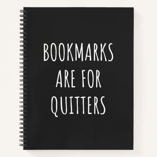 Bookmarks Are For Quitters ノートブック (正面)