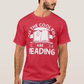 Bookmarks Are For Quitters Gift Book Reading 70s v Tシャツ (正面)