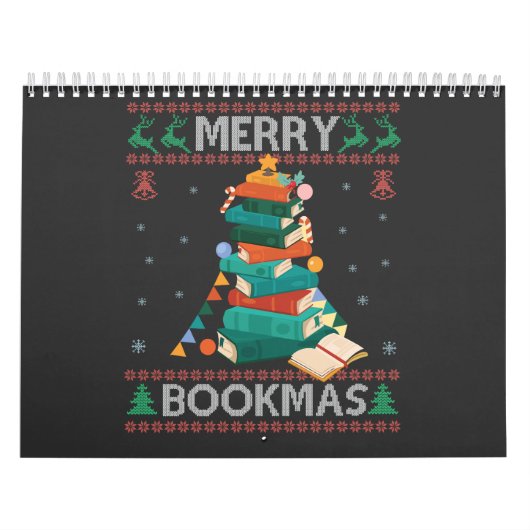 Bookmas醜いメリークリスマススおもしろいターライブラリギフト カレンダー (カバー)