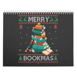 Bookmas醜いメリークリスマススおもしろいターライブラリギフト カレンダー