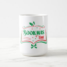 Bookmas Time Reading Book Lover Holiday Print Appa コーヒーマグカップ