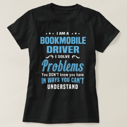 Bookmobileドライバ Tシャツ (デザイン正面)