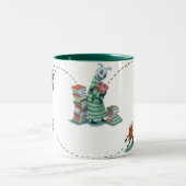 BookMooch 11ozのマグ ツートーンマグカップ (中央)