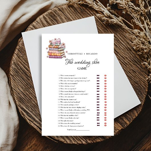 BookNew Chapter Begin Weding Shoe Game Card 案内状