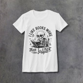 Books Above People Women's Fitted Tシャツ