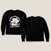 Books and Barks – Cute Sleepy Dog Reading Design (デザイン 正面＆背面)