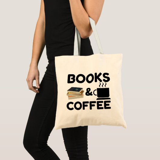 Books And Coffee トートバッグ (正面(商品))