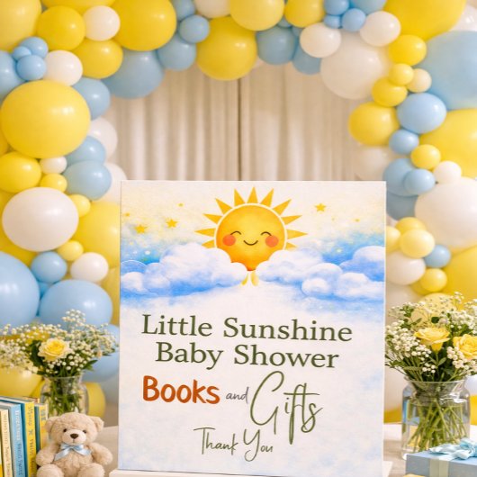 Books And Gifts For Sunshine Baby Showe 台座サイン