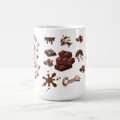 Books and Tea Cozy Reader Graphic コーヒーマグカップ (中央)