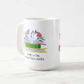 Books and Tea - The Perfect Combo コーヒーマグカップ (正面左)