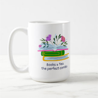Books and Tea - The Perfect Combo コーヒーマグカップ