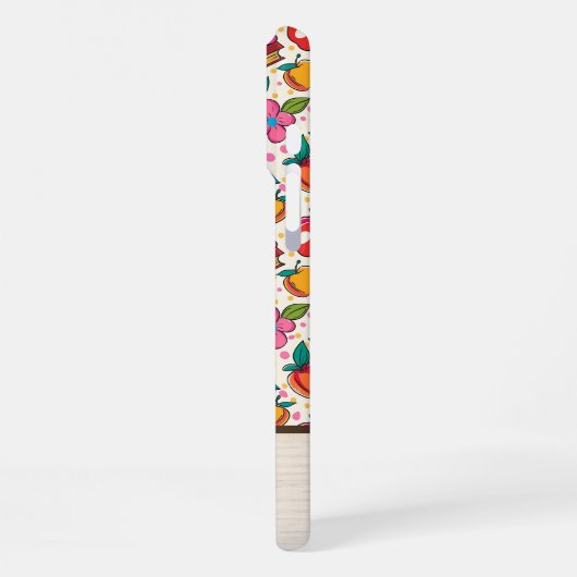 Books & Apple Teacher Phone Case • Custom Name iPhoneケース (左側面)