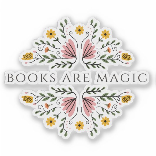 Books are Magic Sticker シール (正面)