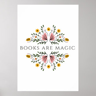 Books are Magic Sticker ポスター