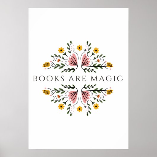 Books are Magic Sticker ポスター (正面)