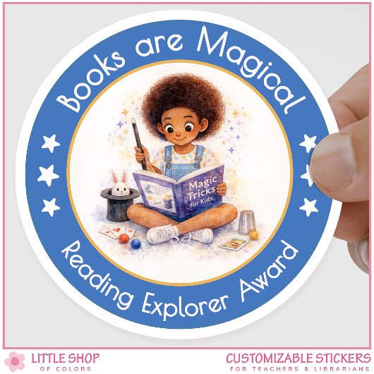 Books are Magical Reading Explorer Award ラウンドシール
