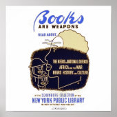 "Books Are Weapons" ポスター (正面)