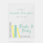 Books Baby Shower アクリルサイン (正面)