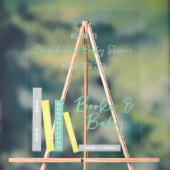 Books Baby Shower アクリルサイン (ニュートラル)
