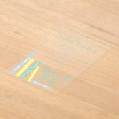 Books Baby Shower アクリル招待状 (レイダウン)