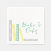 Books Baby Shower スタンダードカクテルナプキン (正面)