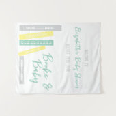 Books Baby Shower タペストリー (正面(横))