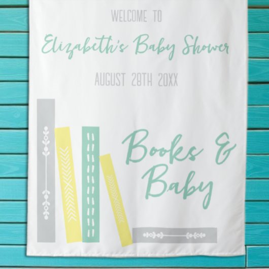Books Baby Shower タペストリー
