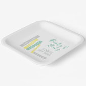 Books Baby Shower ペーパープレート (傾斜あり)