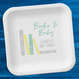Books Baby Shower ペーパープレート