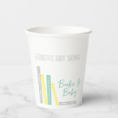 Books Baby Shower 紙コップ (正面)