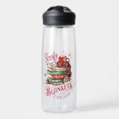 Books Blankets and Hot Cocoa  ウォーターボトル (正面)