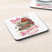 Books Blankets and Hot Cocoa コースター (左側)